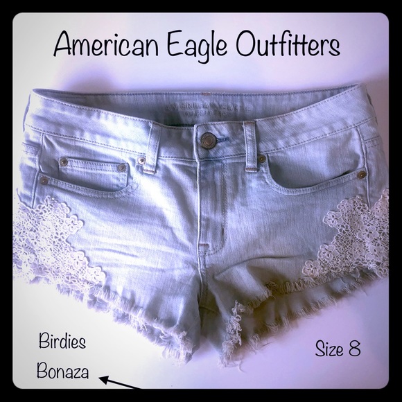American Eagle Outfitters Pants - American Eagle 8 Denim Jean Shorts Cut - Offs
